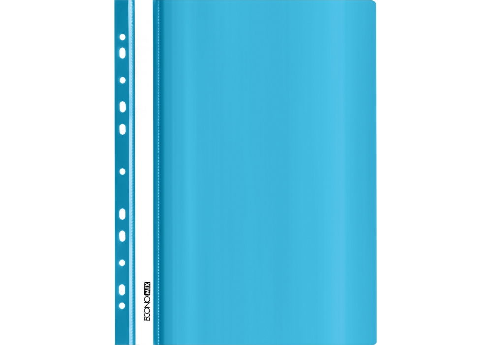 Папка-швидкозшивач ECONOMIX А4 з перф., глянець бірюзовий (E31510-21)